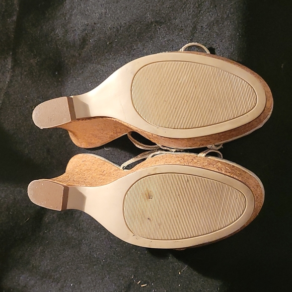 3/$40- Cork Wedge sandals, size 8.5 - Picture 5 of 8